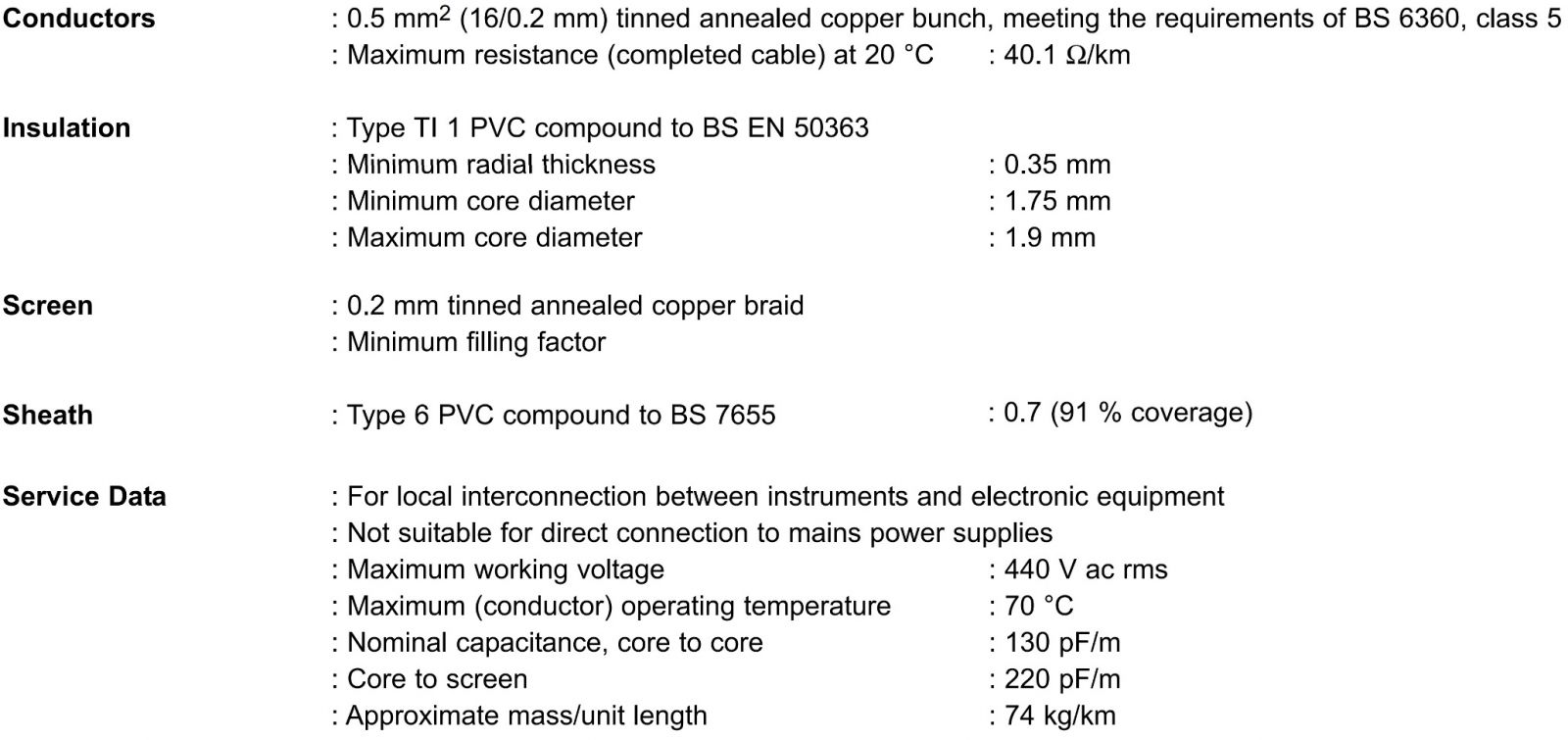 כבלים פיקוד רב מוליכים מסוככים PRO POWER 20AWG